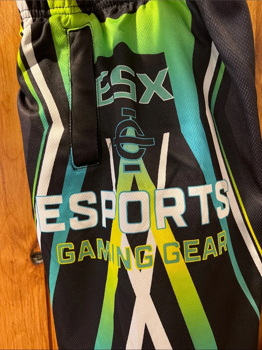 Black Neon Gaming Athletic Shorts